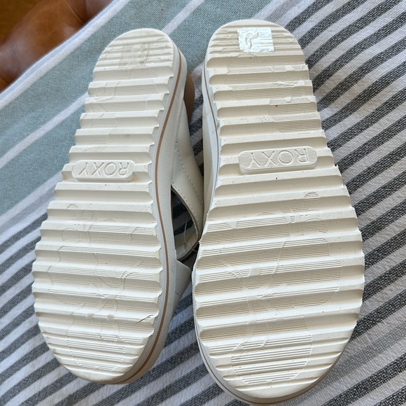 Women’s Leather ROXY Slide Sandals NWT - Picture 3 of 4